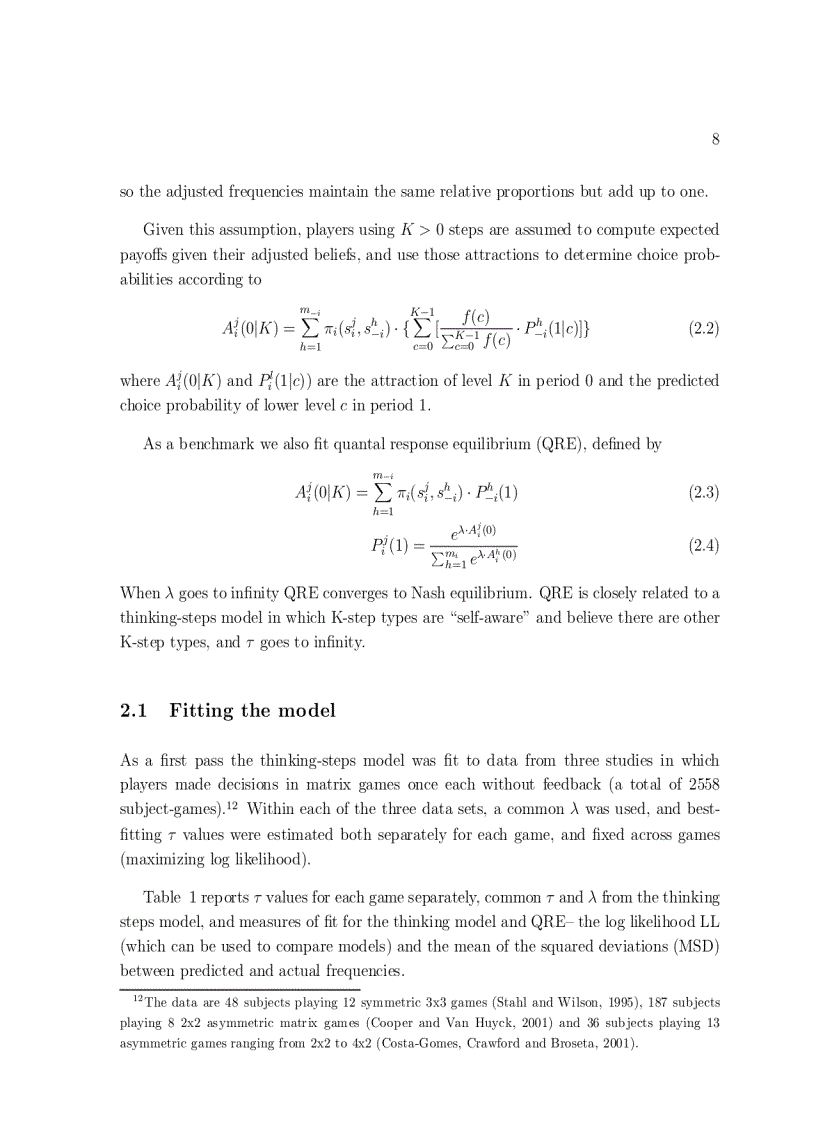 image for page Behavioral Game Theory Thinking Learning and Teaching