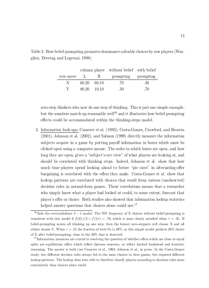 image for page Behavioral Game Theory Thinking Learning and Teaching