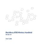 BlackBerry 8700 User Guide