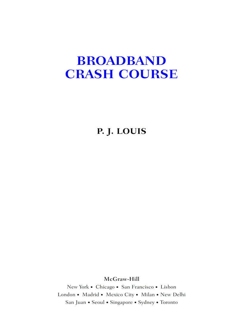 Broadband Crash Course