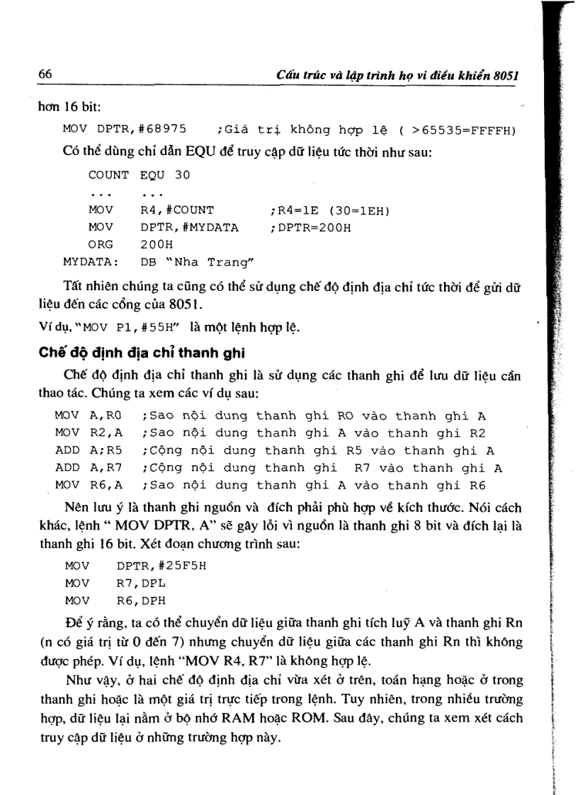 image for page Cấu trúc và lập trình Họ vi điều khiển 8051