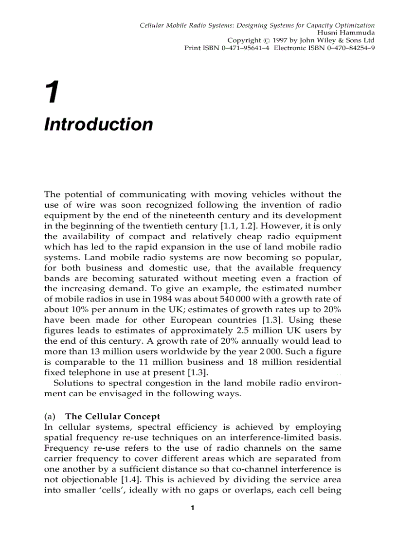 image for page Cellular Mobile Radio Systems Designing Systems For Capacity Optimization