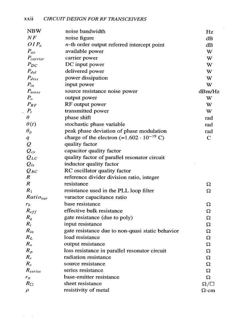 image for page Circuit Design for RF Transceivers
