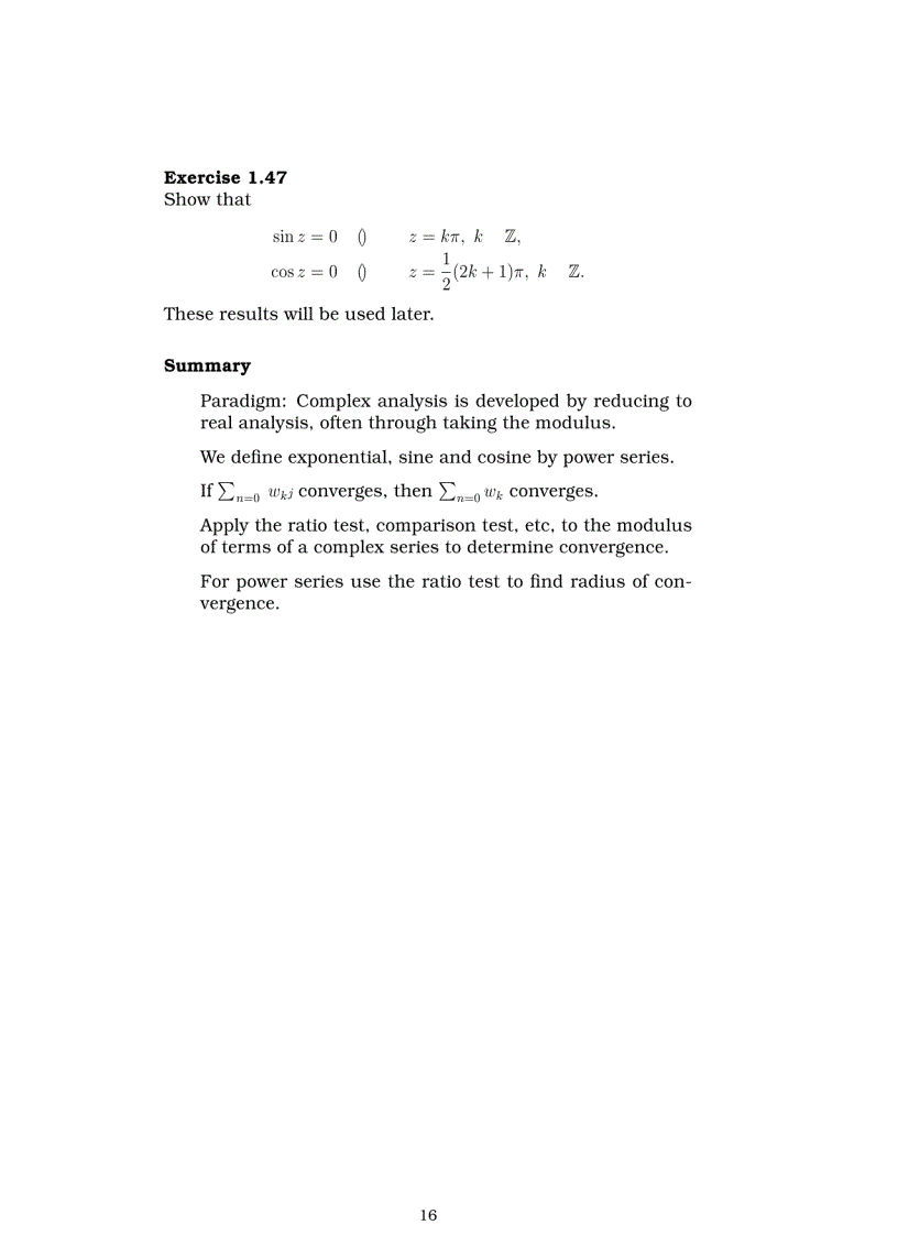 image for page Complex Analysis 2002 2003