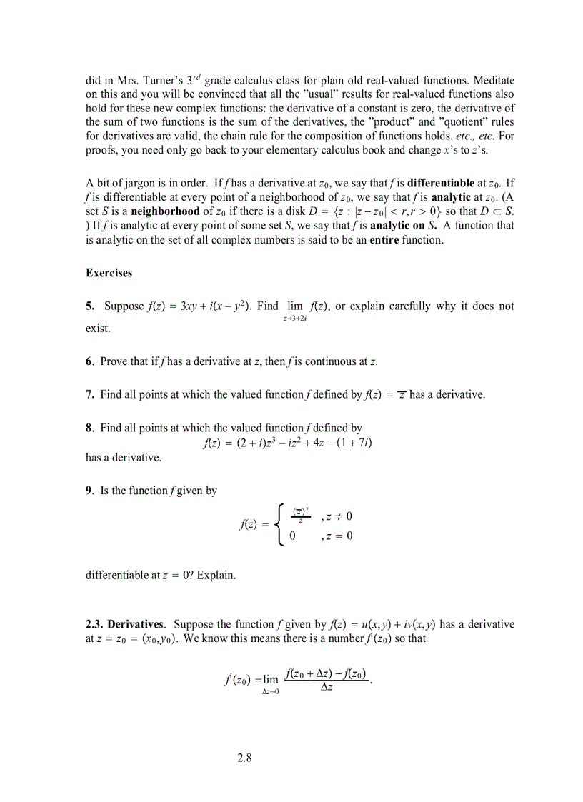image for page Complex Analysis