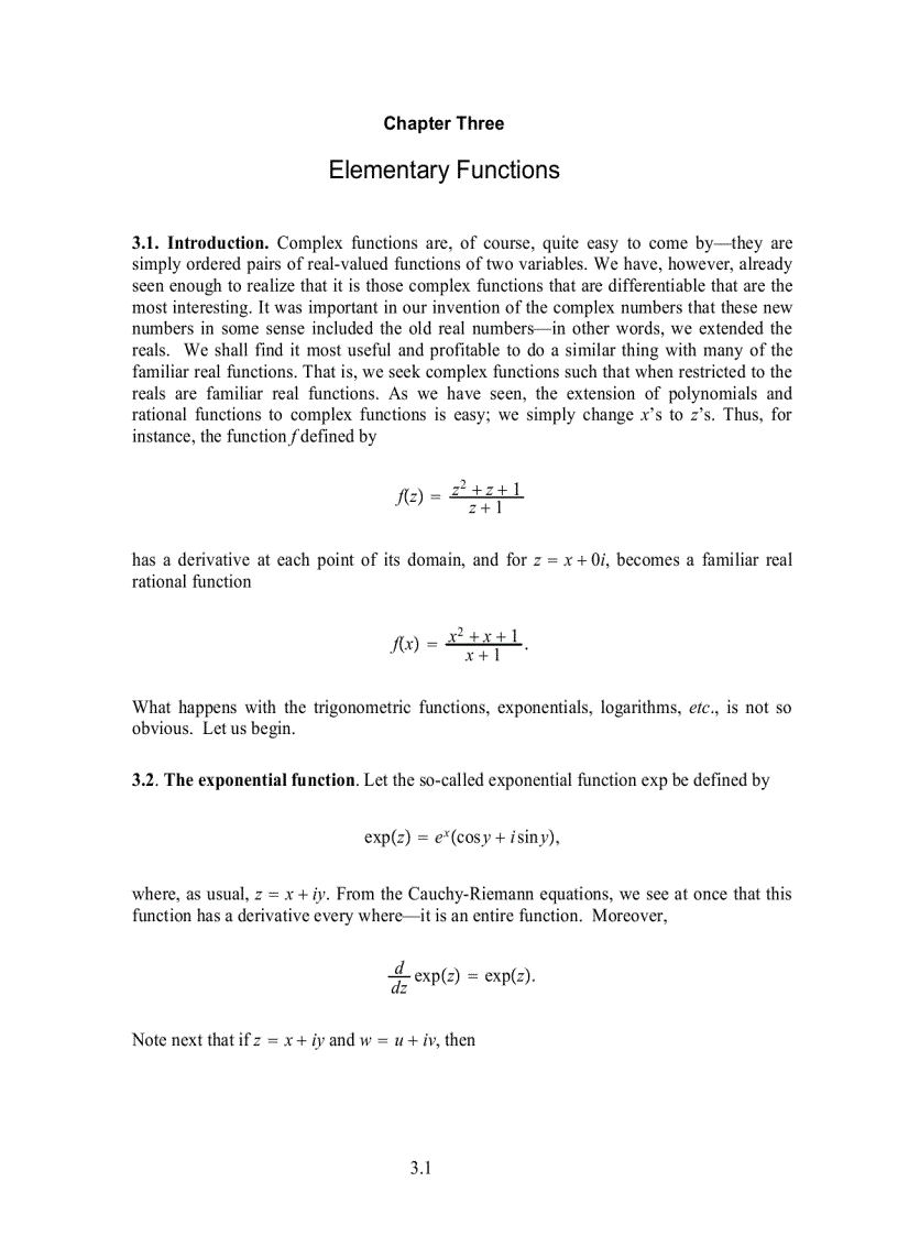 image for page Complex Analysis