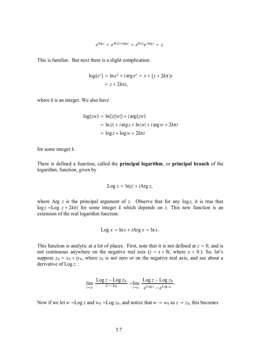 image for page Complex Analysis