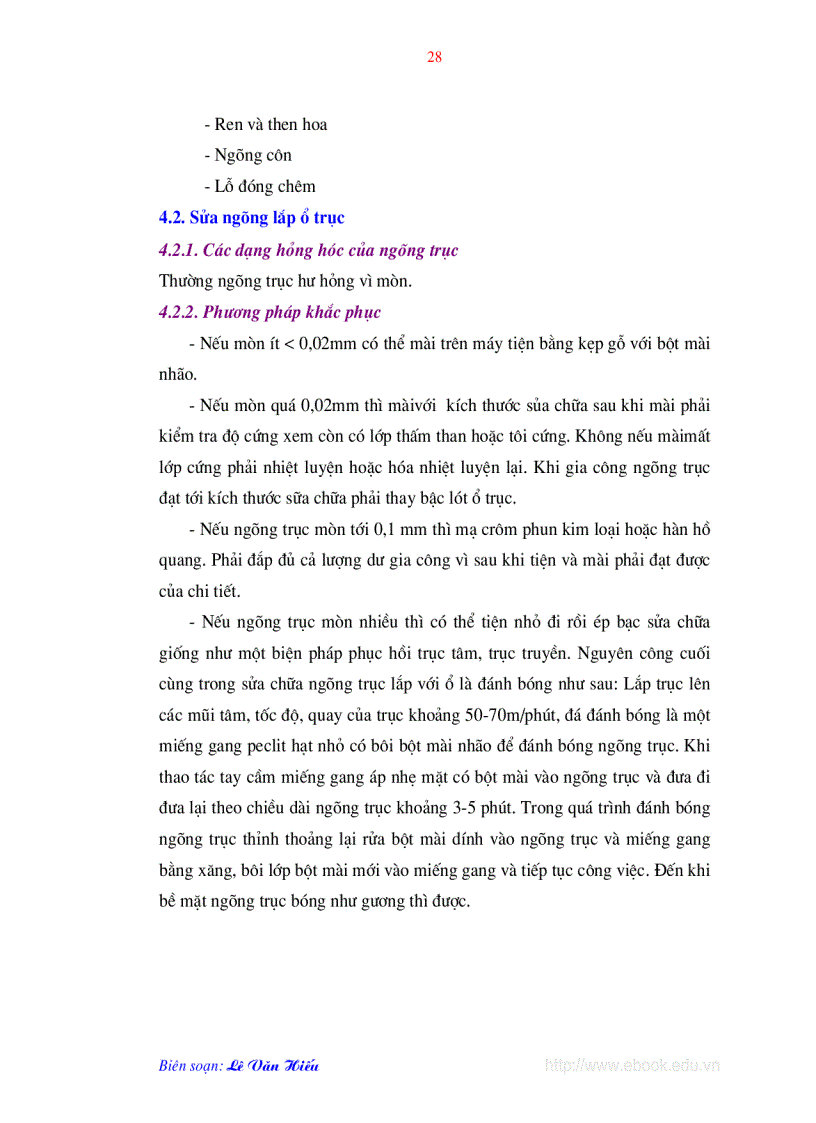 image for page Công nghệ sửa chữa máy công cụ