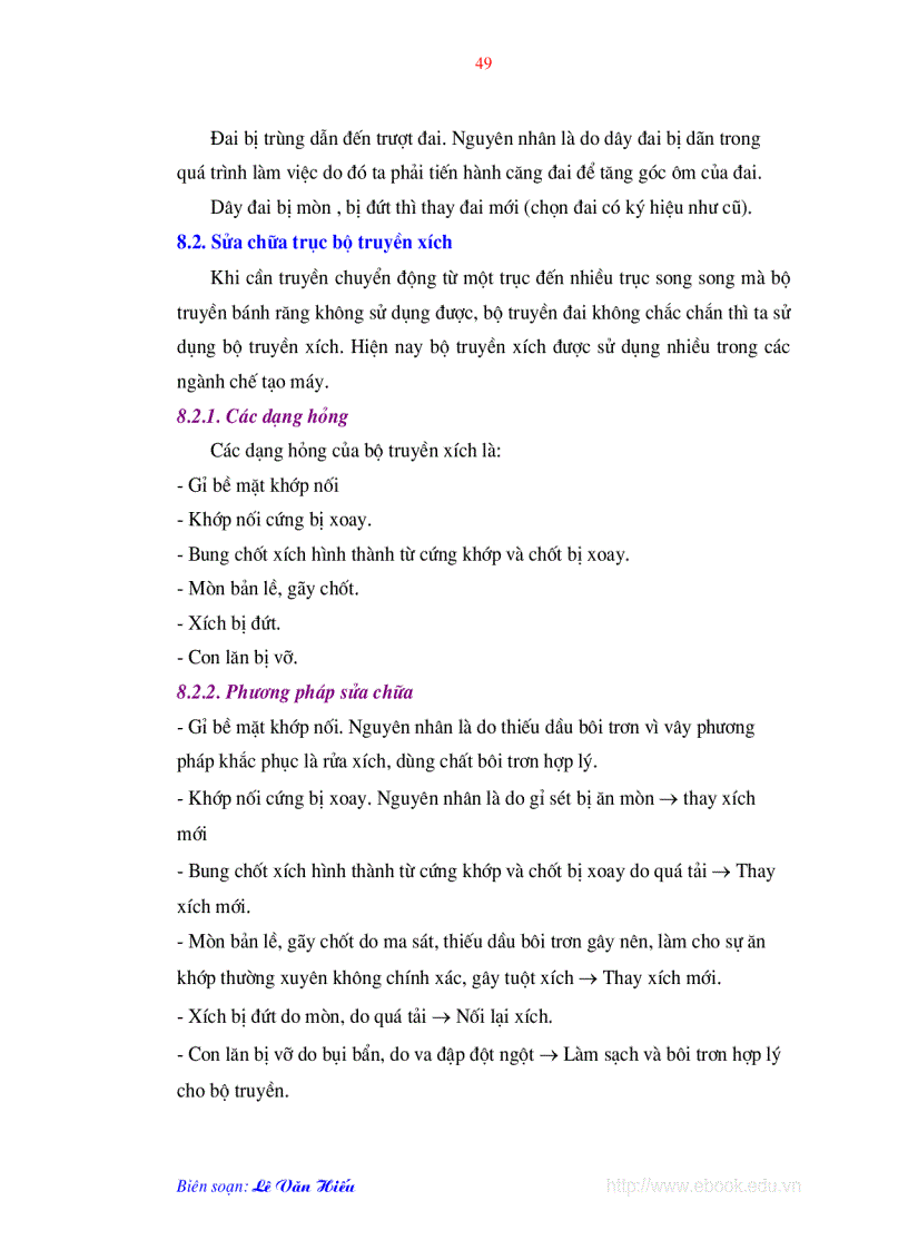 image for page Công nghệ sửa chữa máy công cụ