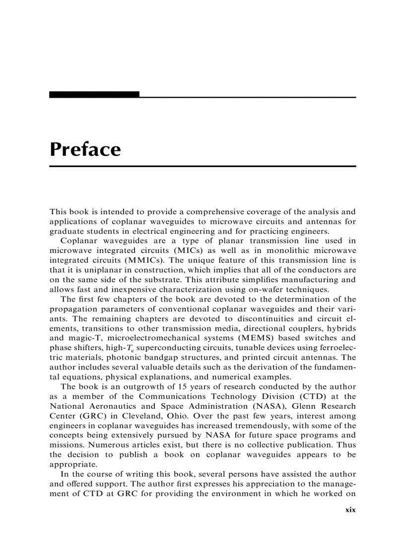 image for page Coplanar Waveguide Circuits Components and Systems