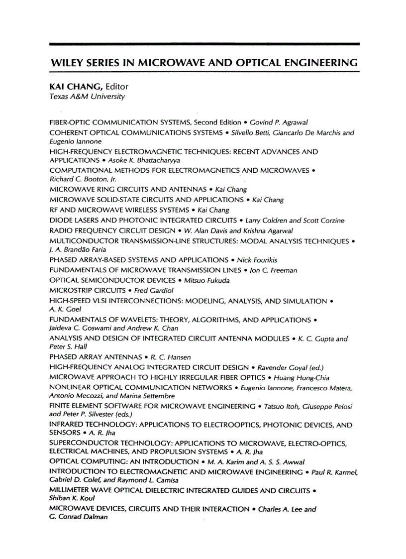 image for page Coplanar Waveguide Circuits Components and Systems