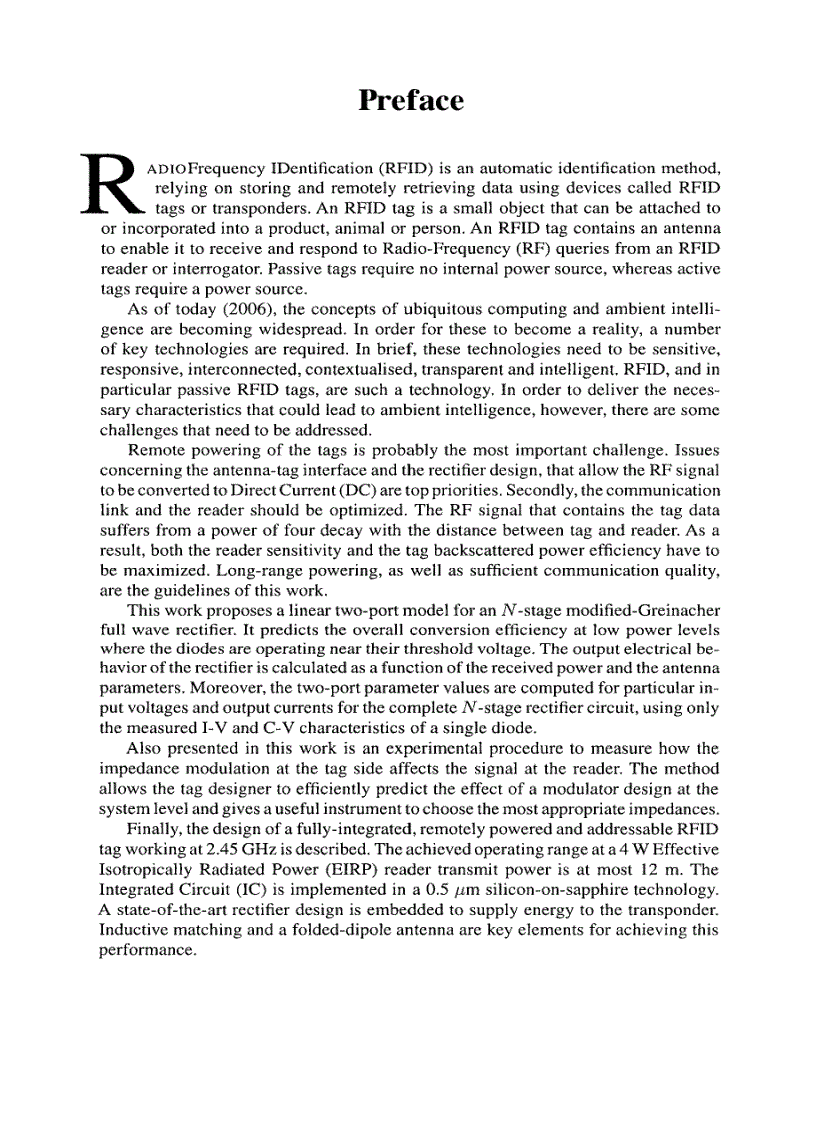 image for page Design and Optimization of Passive UHF RFID Systems