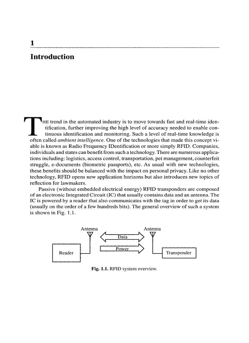 image for page Design and Optimization of Passive UHF RFID Systems