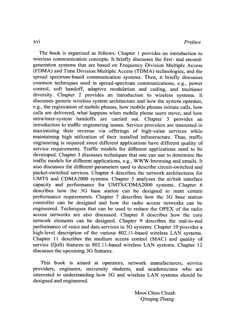 image for page Design and Performance of 3G Wireless Networks and Wireless LANs