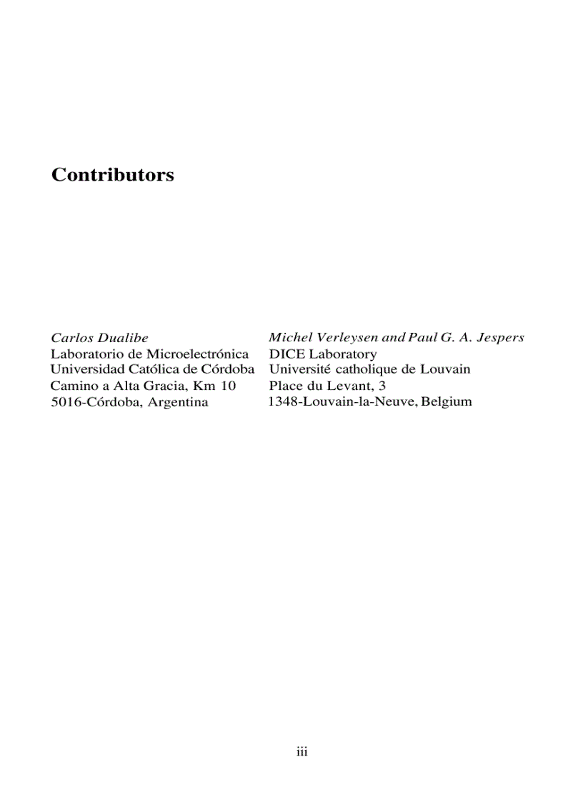image for page Design of Analog Fuzzy Logic Controllers in CMOS Technologies Implementation Test and Application