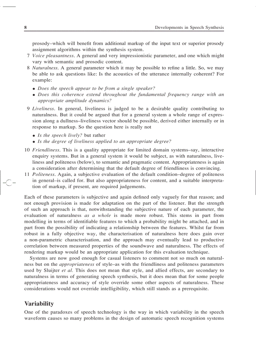 image for page Developments in Speech Synthesis 2005