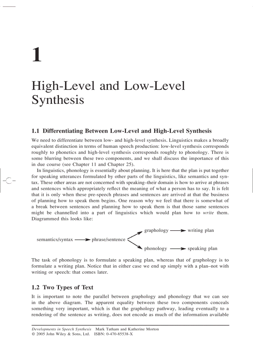 image for page Developments in Speech Synthesis 2005