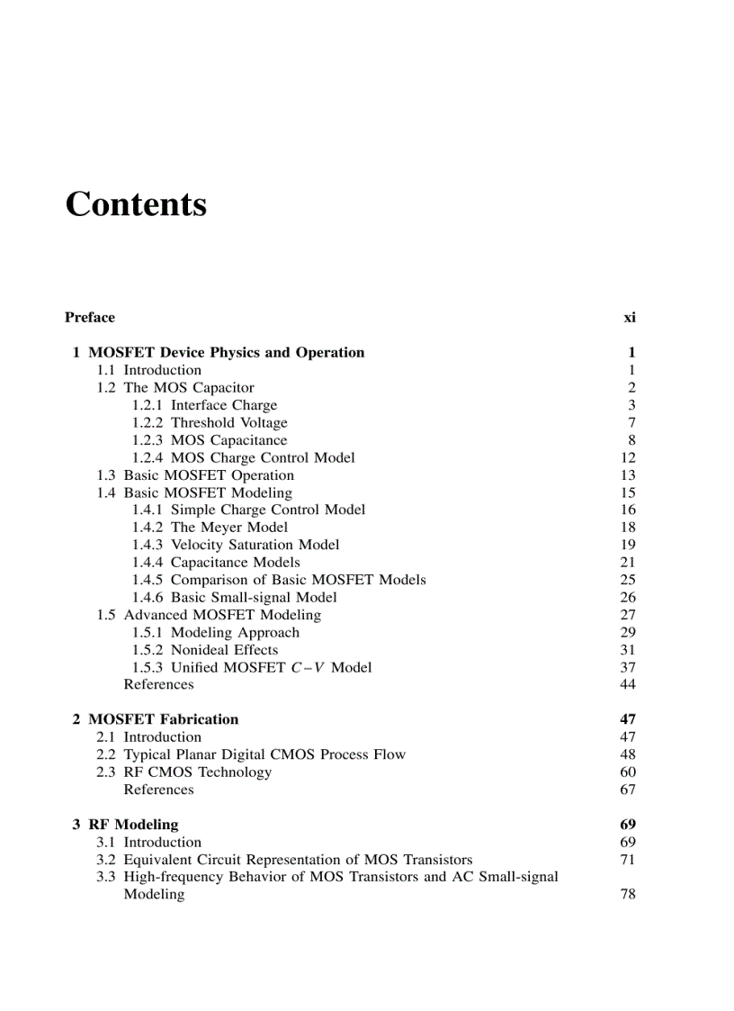 image for page Device Modeling For Analog And RF CMOS Circuit Design