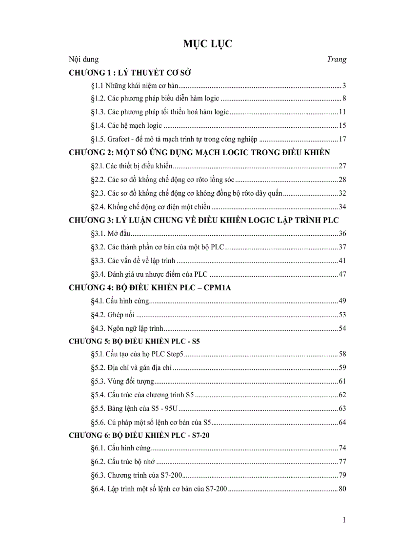 image for page Điều khiển Logic và PLC