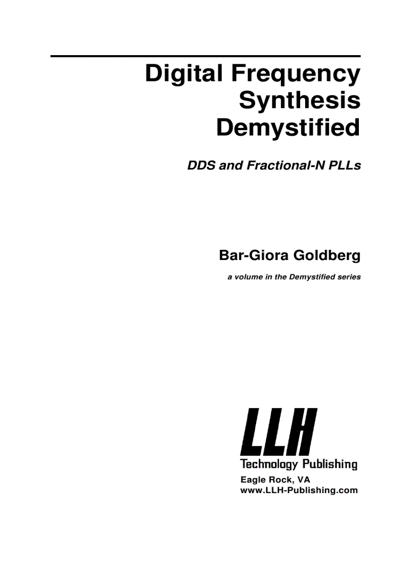 Digital Frequency Synthesis Demystified