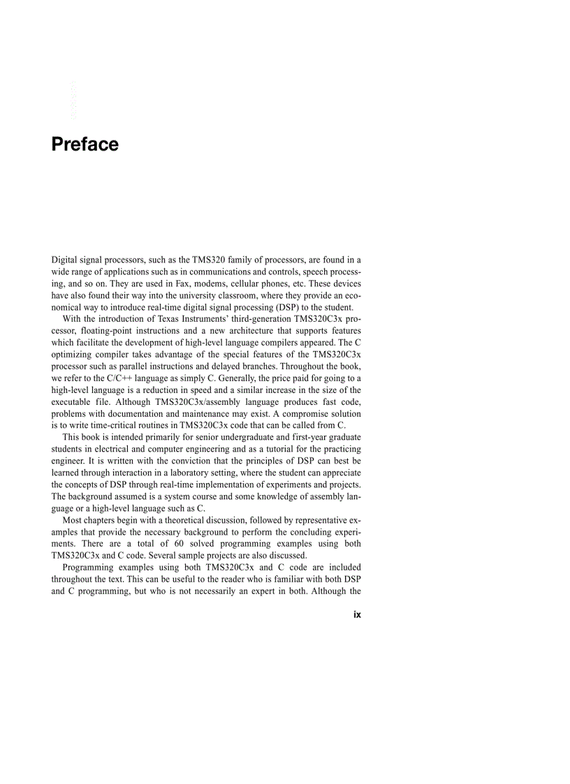 image for page Digital Signal Processing Laboratory Experiments Using C and the TMS320C31 DSK
