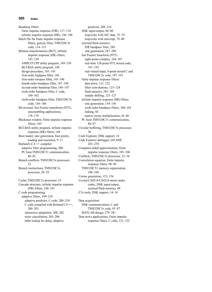 image for page Digital Signal Processing Laboratory Experiments Using C and the TMS320C31 DSK