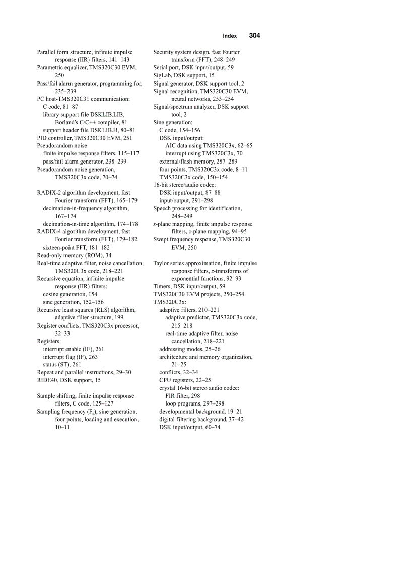 image for page Digital Signal Processing Laboratory Experiments Using C and the TMS320C31 DSK