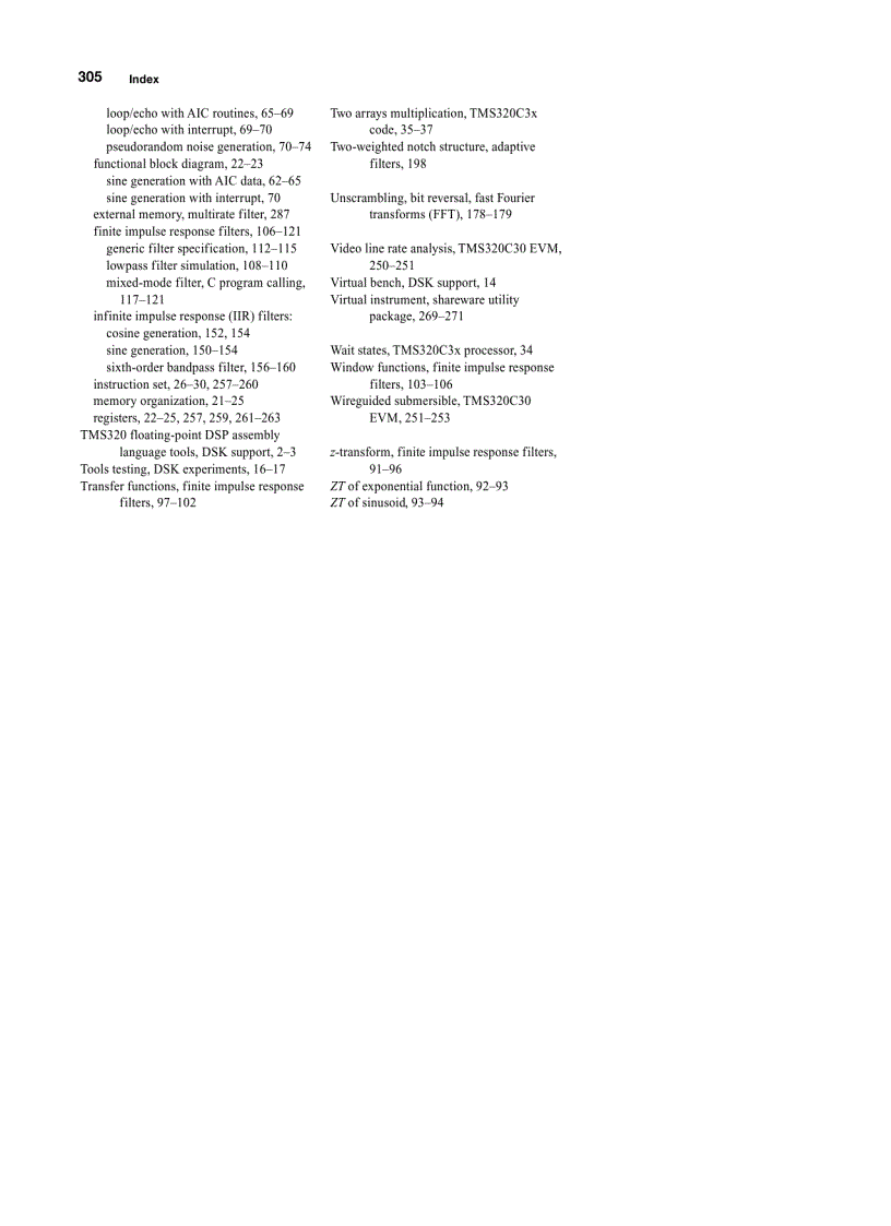 image for page Digital Signal Processing Laboratory Experiments Using C and the TMS320C31 DSK
