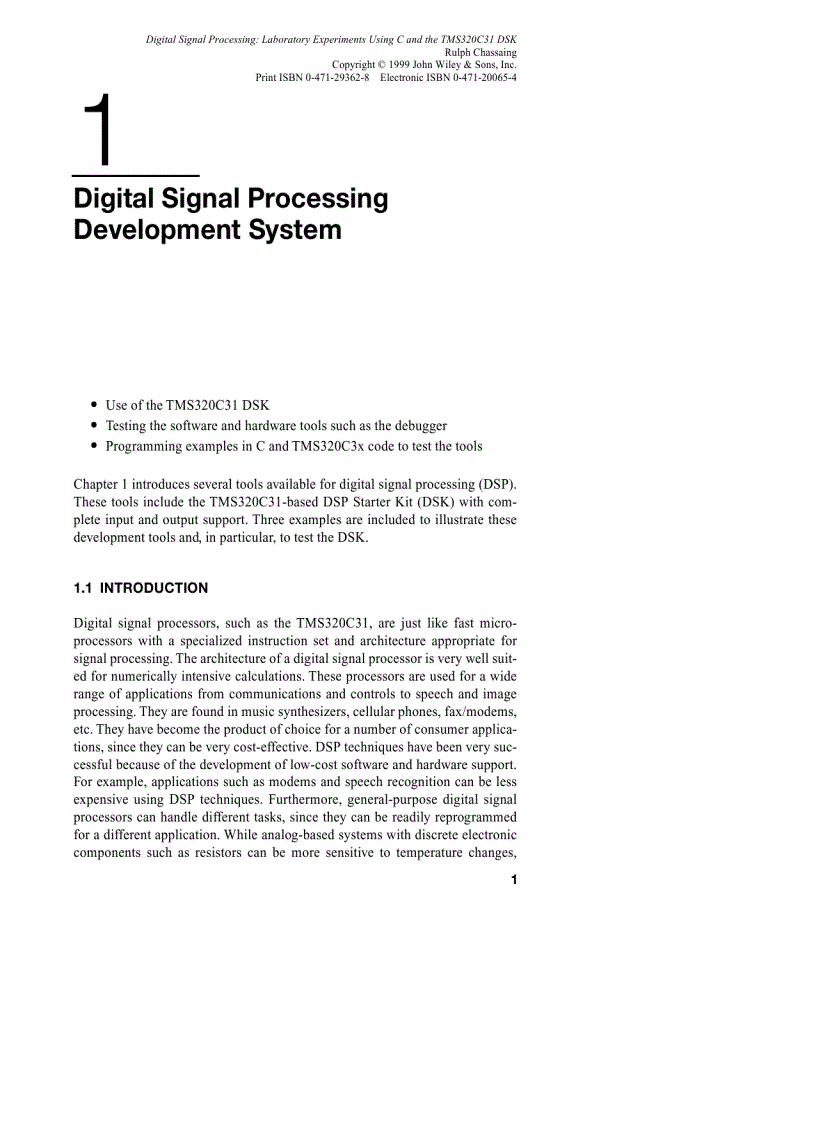 image for page Digital Signal Processing Laboratory Experiments Using C and the TMS320C31 DSK