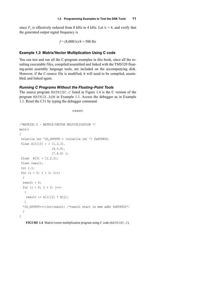 image for page Digital Signal Processing Laboratory Experiments Using C and the TMS320C31 DSK