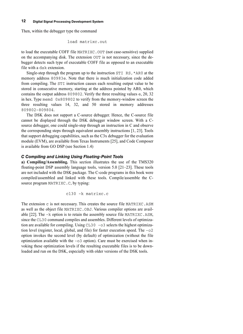 image for page Digital Signal Processing Laboratory Experiments Using C and the TMS320C31 DSK