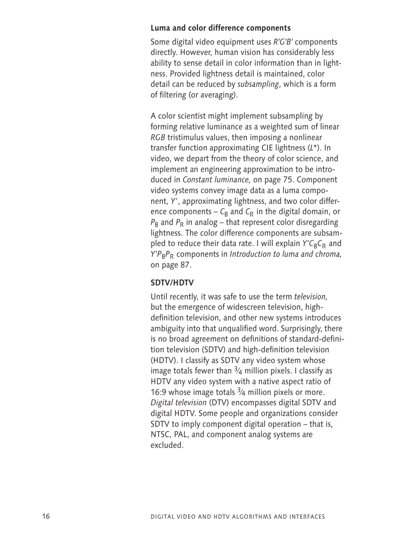 image for page Digital Video and HDTV Algorithms and Interfaces