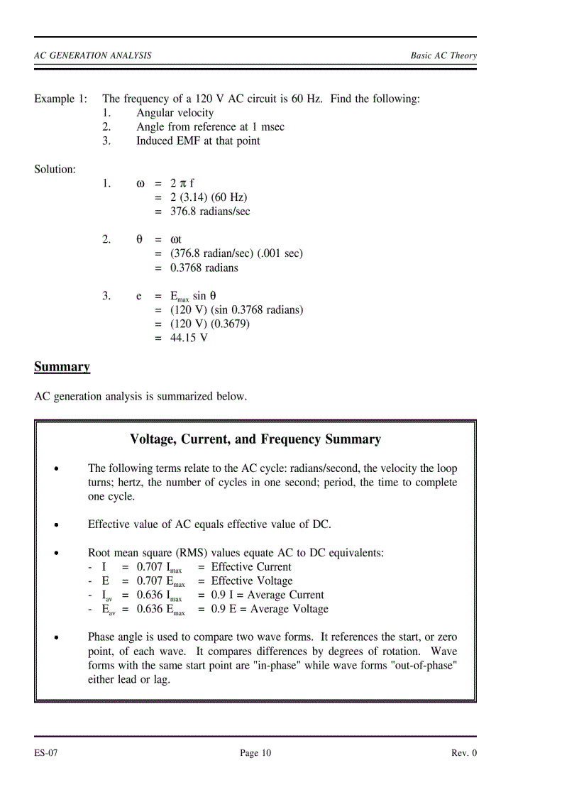 image for page DOE Fundamentals Handbook Electrical Science vol 3