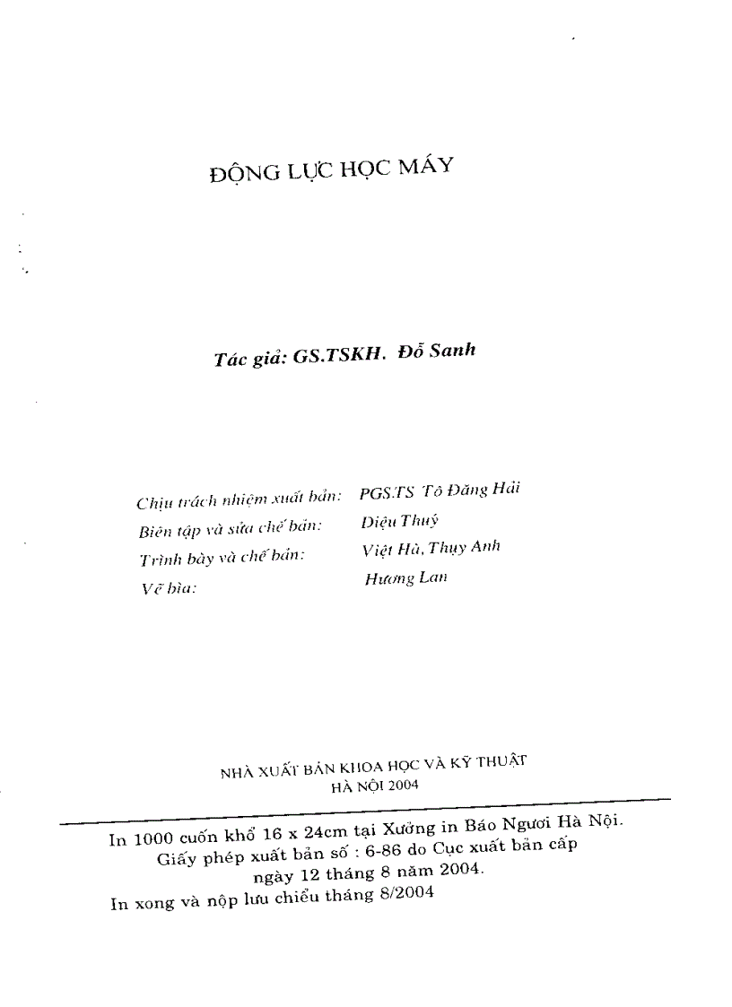 image for page Động lực học máy