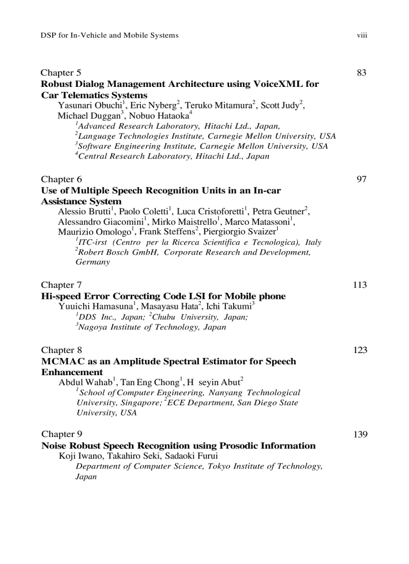 image for page DSP for In Vehicle and Mobile Systems 1