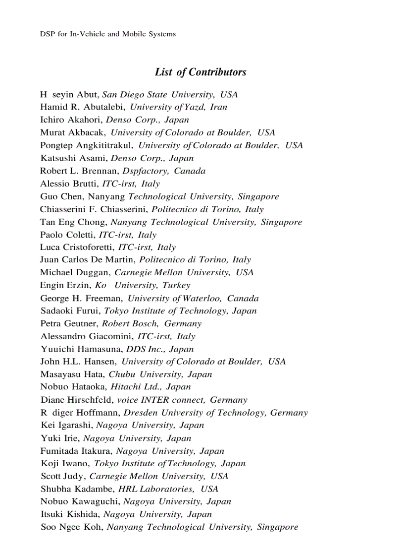 image for page DSP for In Vehicle and Mobile Systems 1