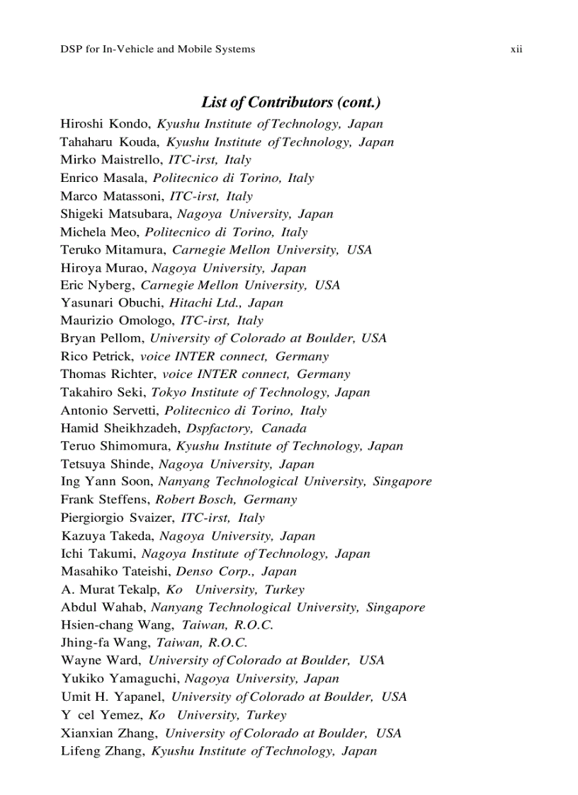 image for page DSP for In Vehicle and Mobile Systems 1