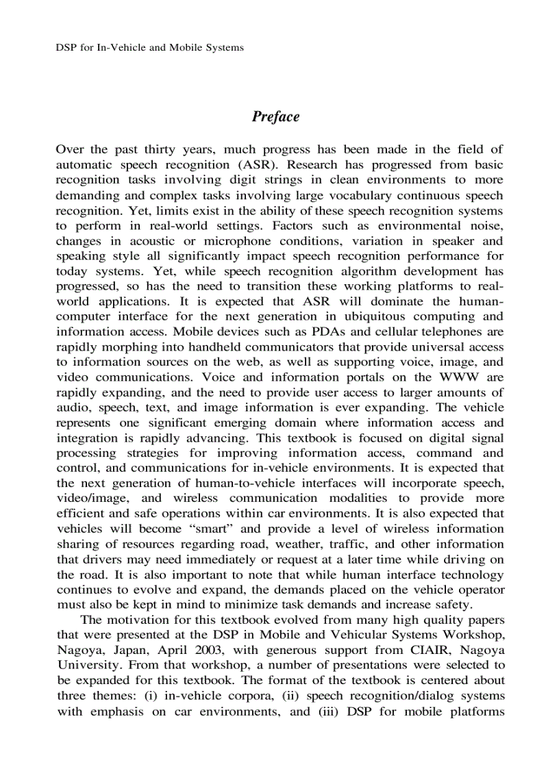 image for page DSP for In Vehicle and Mobile Systems 1