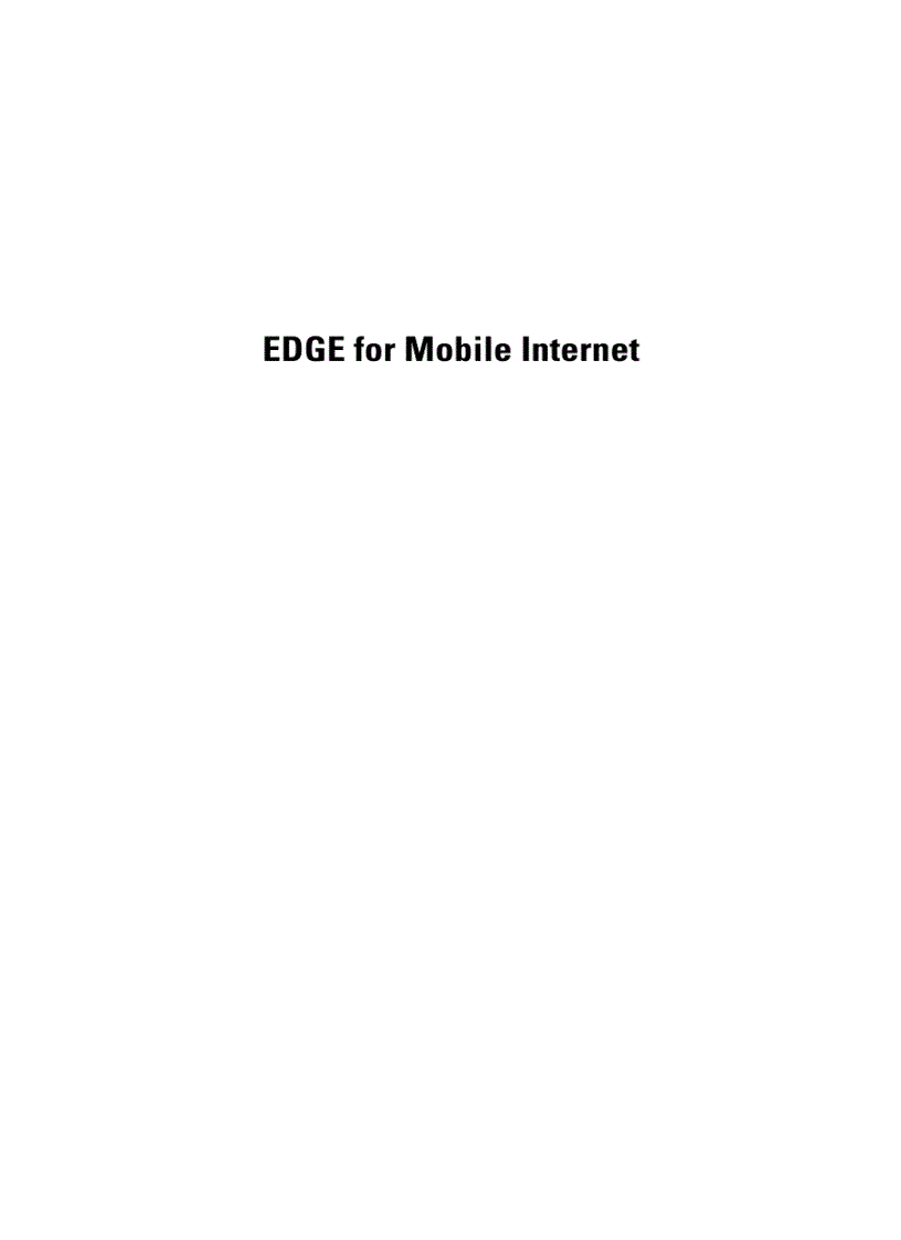 image for page EDGE for Mobile Internet