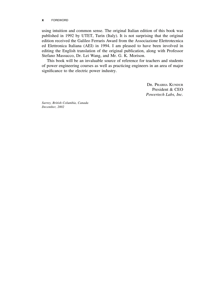 image for page Electric Power Systems Analysis and Control