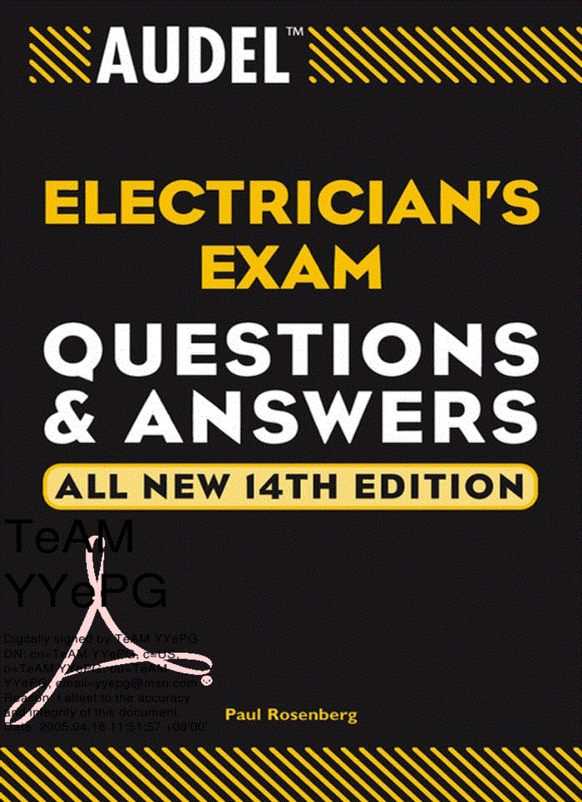image for page Electrician s Exam Question and Answers