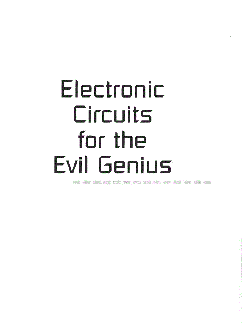 image for page Electronic Circuits for the Evil Genius