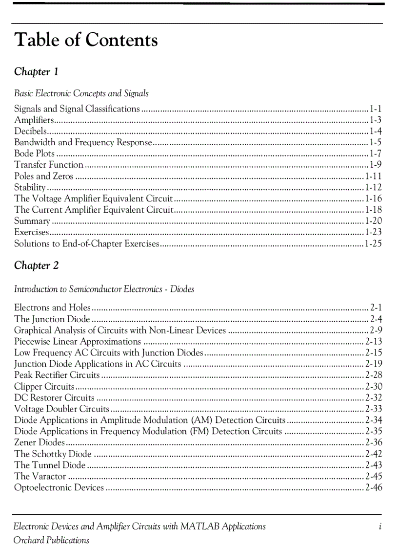 image for page Electronic Devices and Amplifier Circuits with MATLAB Applications