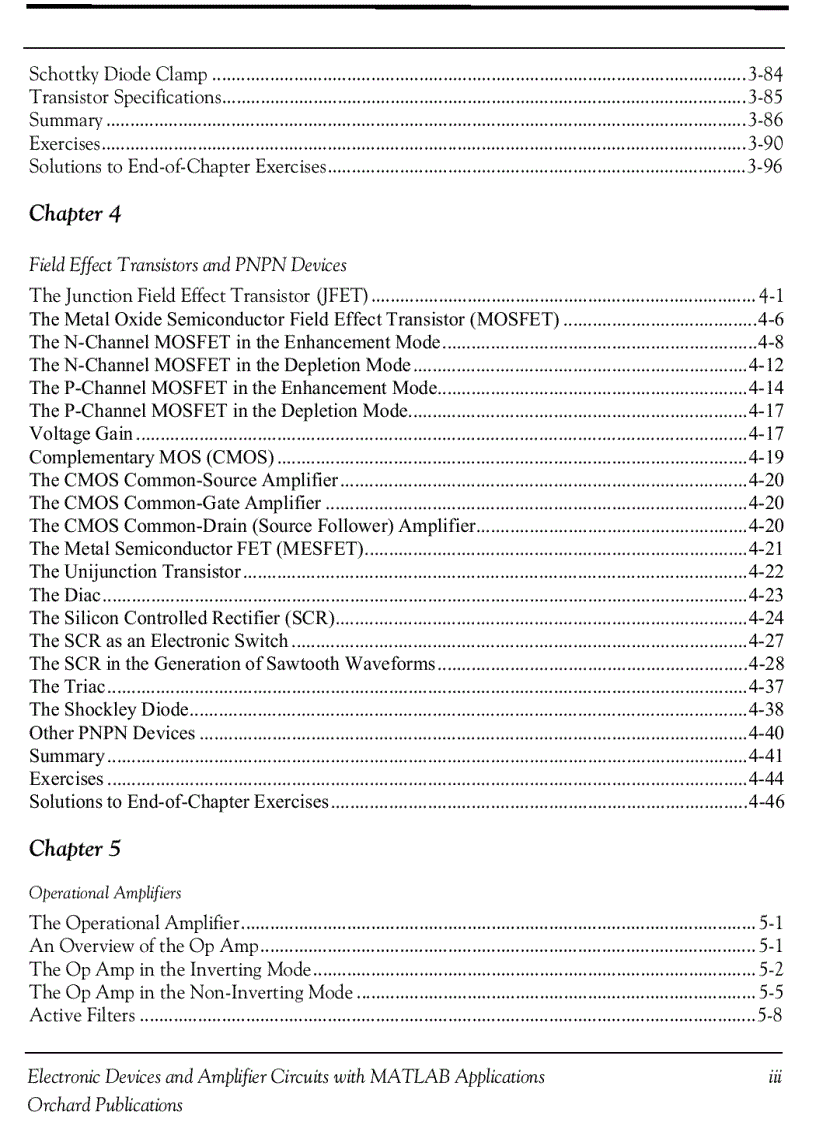 image for page Electronic Devices and Amplifier Circuits with MATLAB Applications