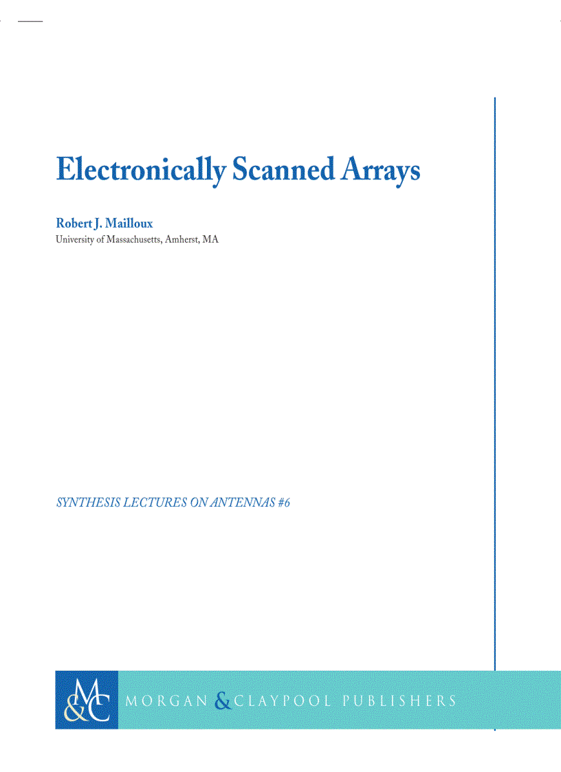 Electronically Scanned Arrays