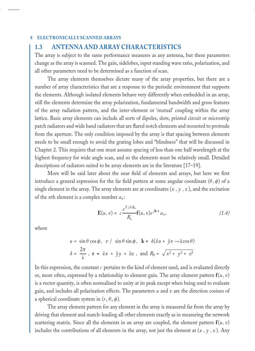 image for page Electronically Scanned Arrays
