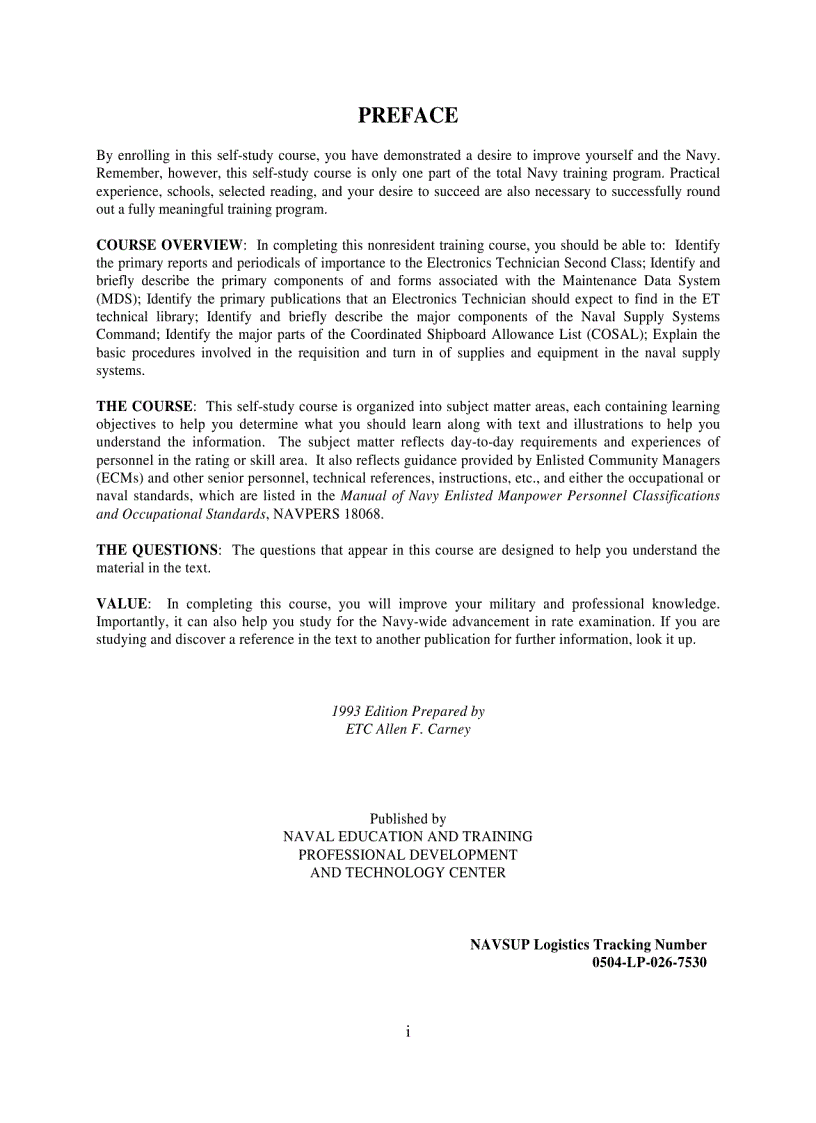 image for page electronics technician volume 2 administration