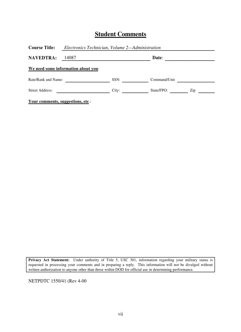 image for page electronics technician volume 2 administration