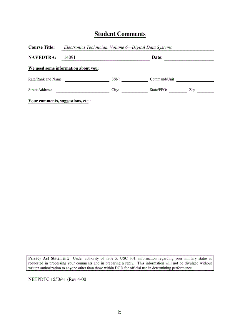 image for page Electronics Technician Volume 6 Digital Data Systems