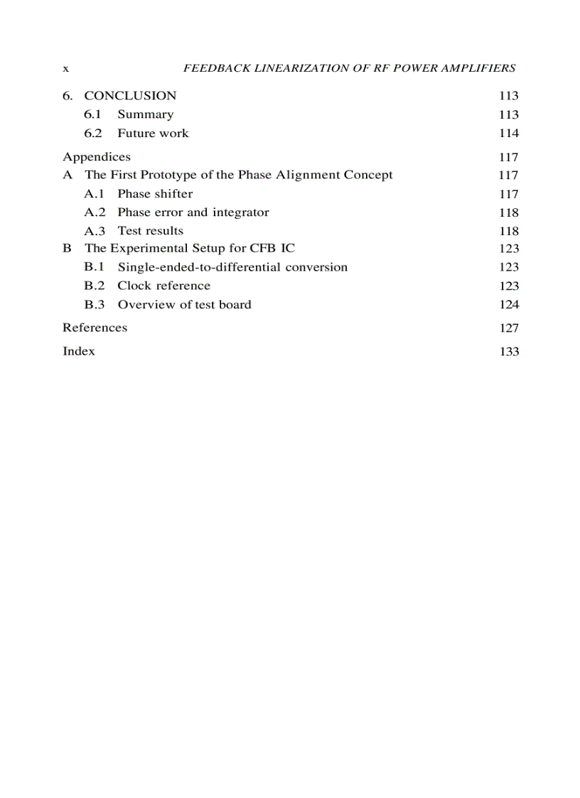 image for page Feedback Linearization of RF Power Amplifiers